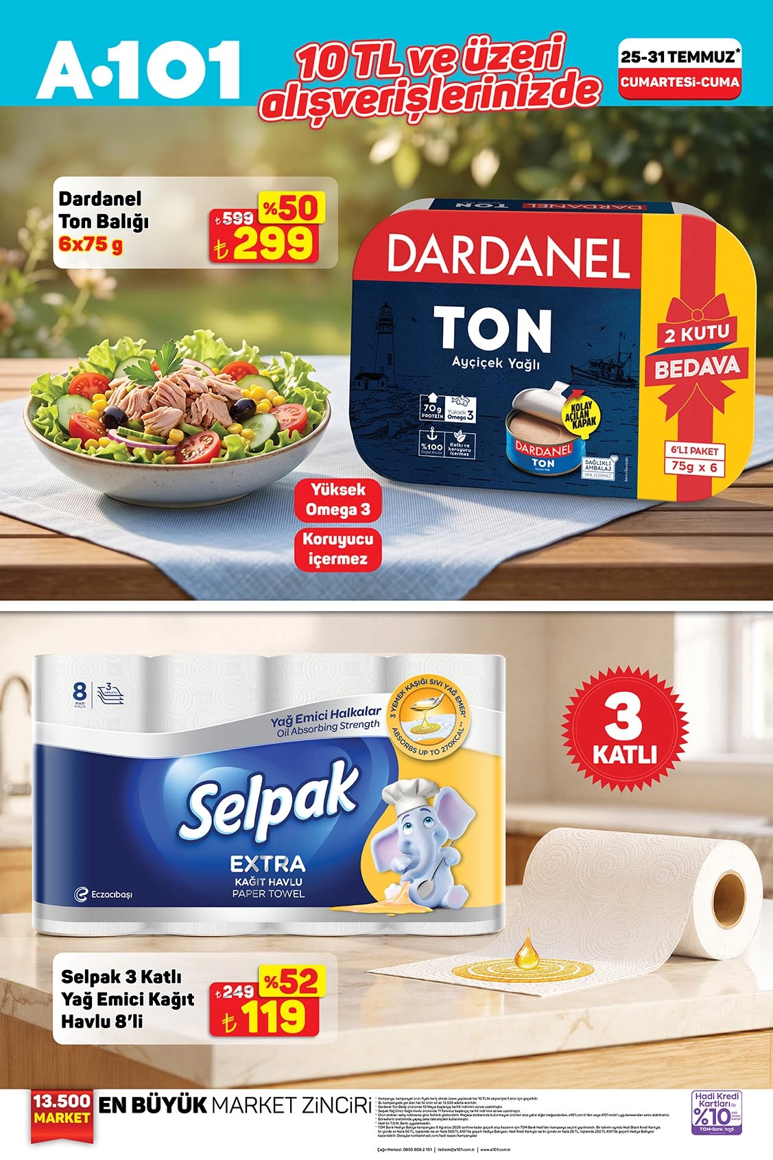A101 Broşürü 10 TL ve Üzeri Alışverişlerinizde — sayfa 1