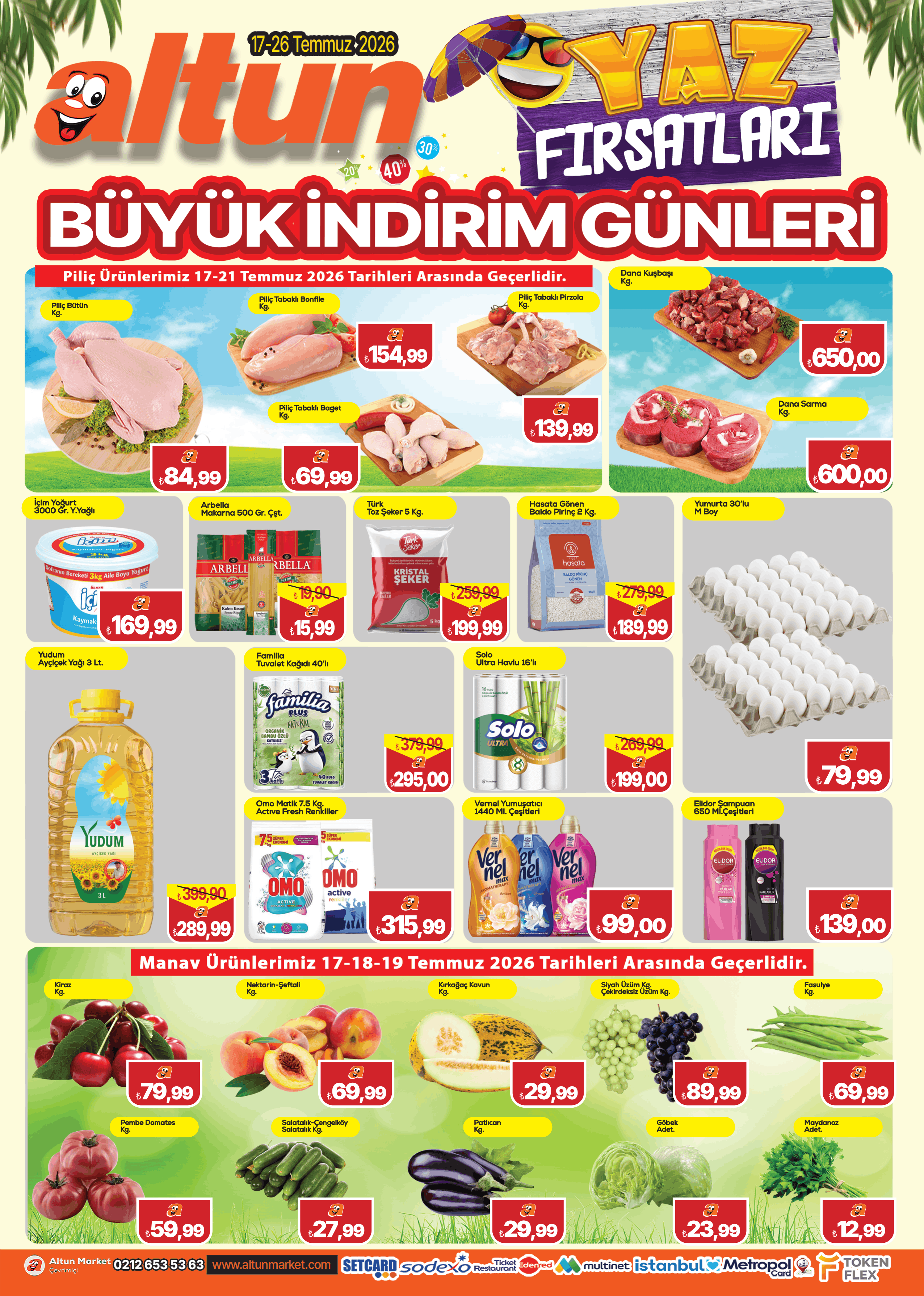 Altun Market Broşürü 17-26 Temmuz — sayfa 1