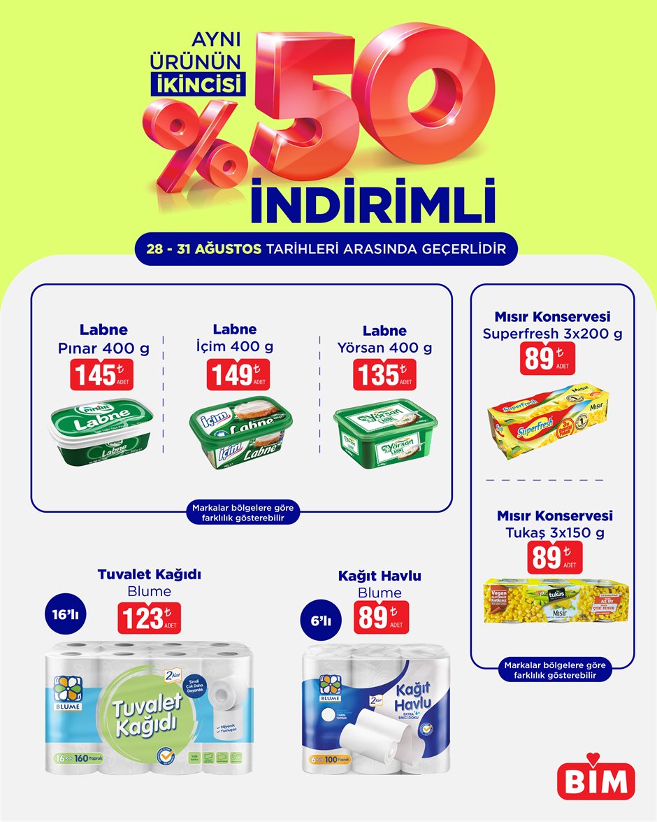 BİM Broşürü 28-31 Ağustos