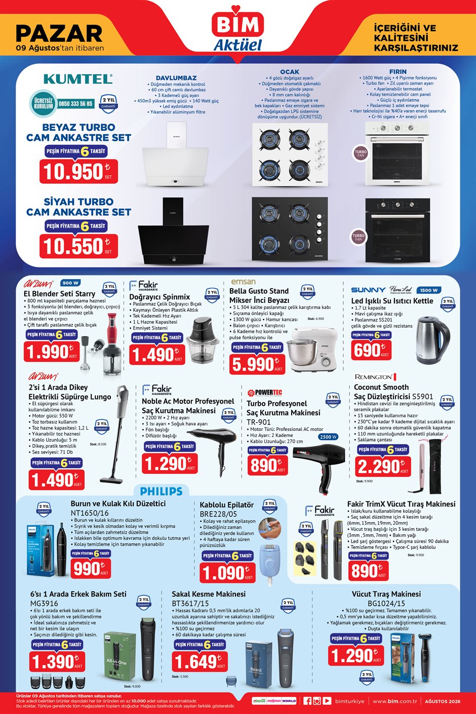 BİM Broşürü 09 Ağustos Pazar — sayfa 2
