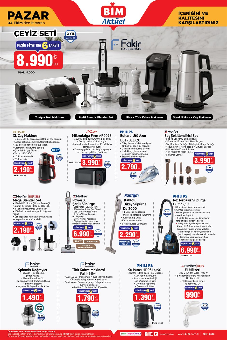 BİM Broşürü 04 Ekim Pazar — sayfa 1