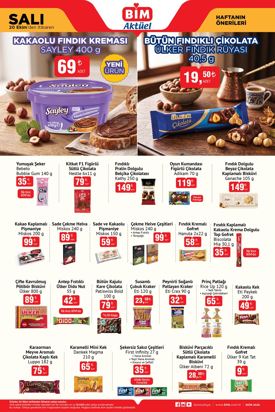 BİM Broşürü 20 Ekim Salı — sayfa 1