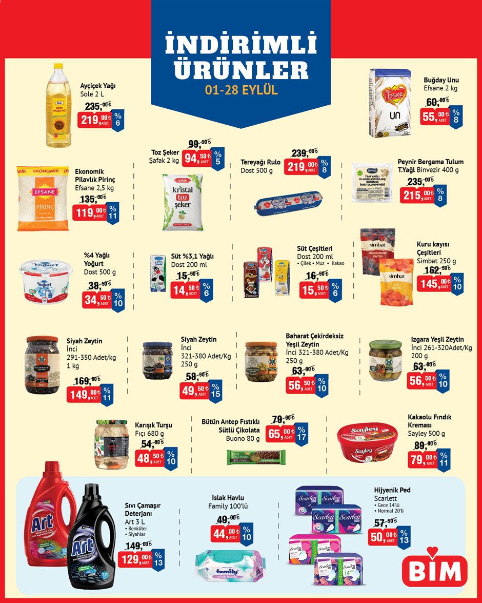 BİM Broşürü 01-28 Eylül