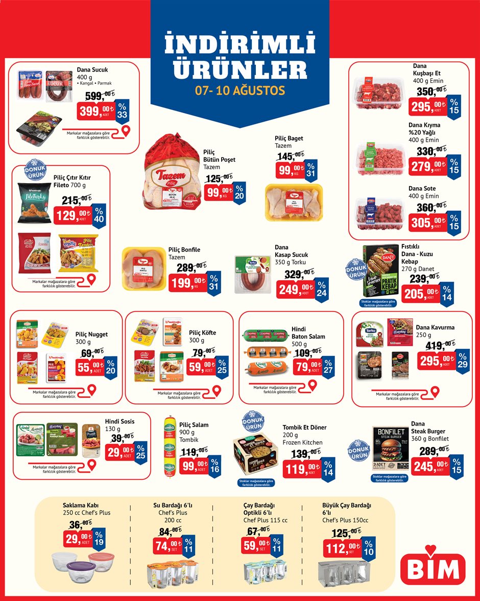 BİM Broşürü 07-10 Ağustos — sayfa 1