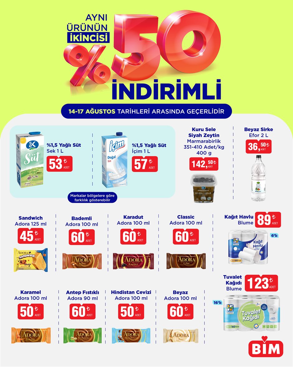 BİM Broşürü 14-17 Ağustos — sayfa 2