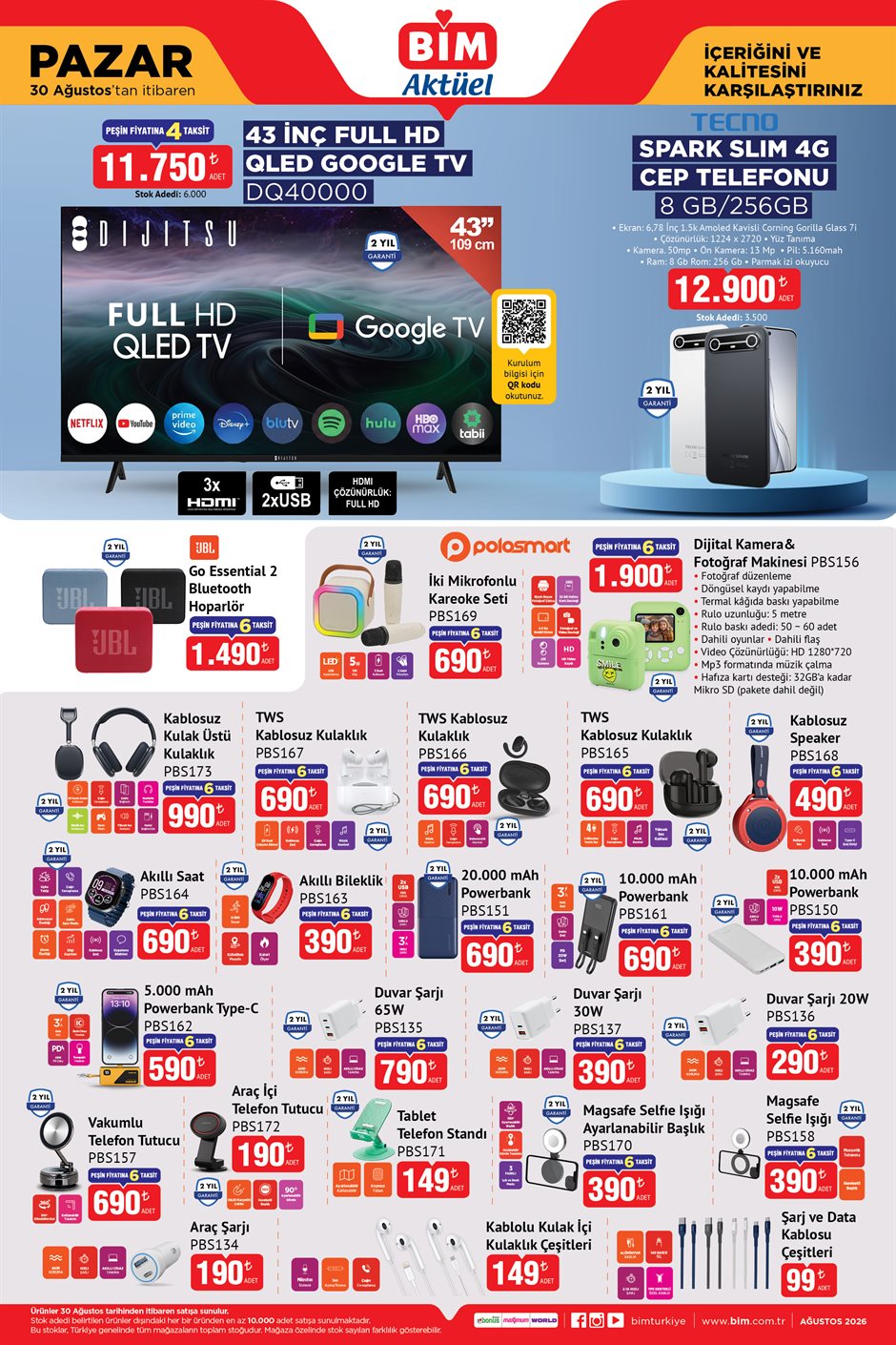 BİM Broşürü 30 Ağustos Pazar — sayfa 2