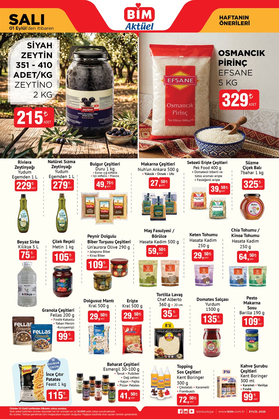 BİM Broşürü 01 Eylül Salı — sayfa 3