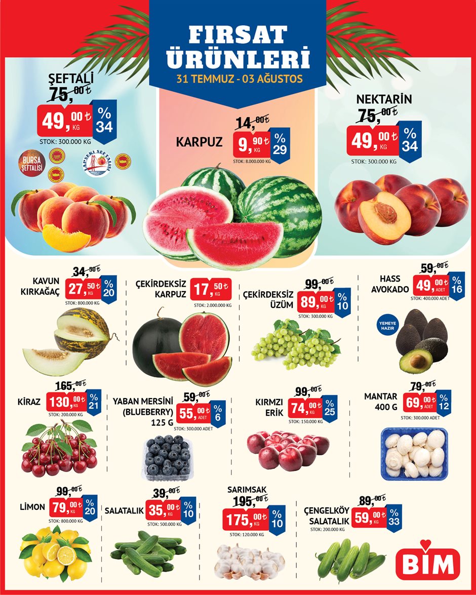 BİM Broşürü 31 Temmuz-03 Ağustos — sayfa 2