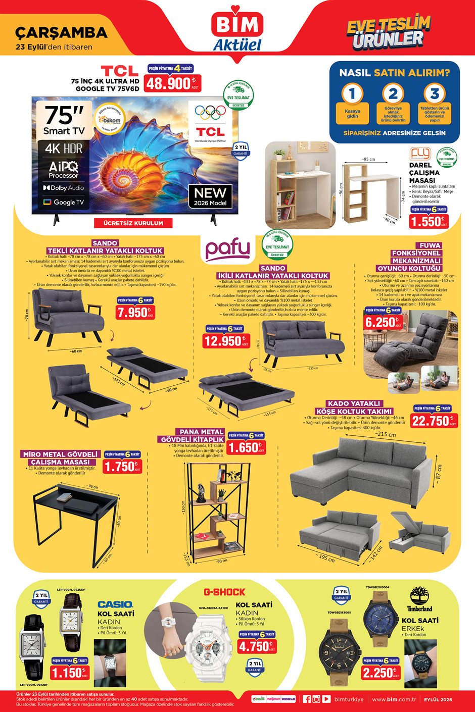 BİM Broşürü 23 Ağustos Çarşamba