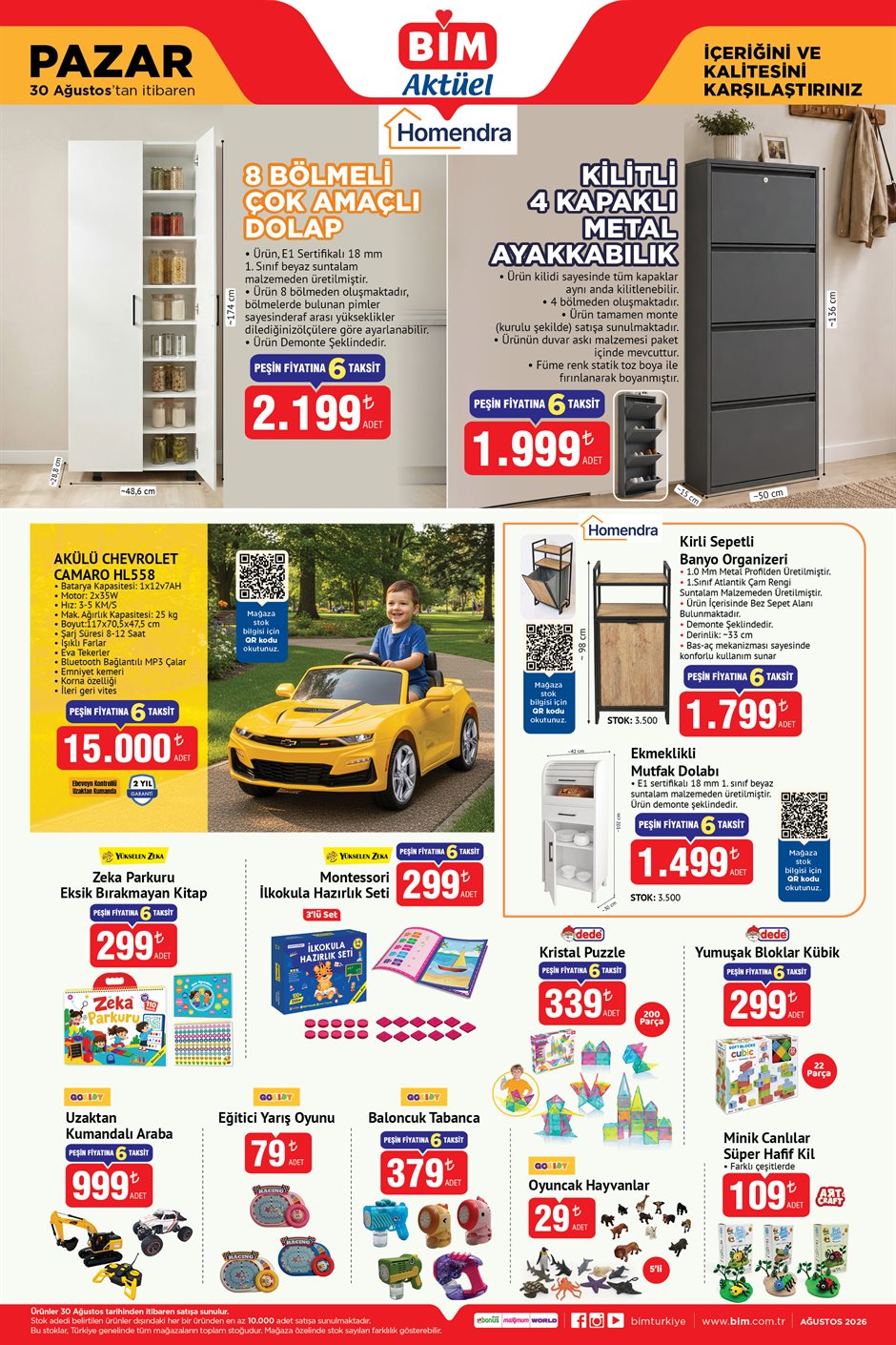 BİM Broşürü 30 Ağustos Pazar — sayfa 3
