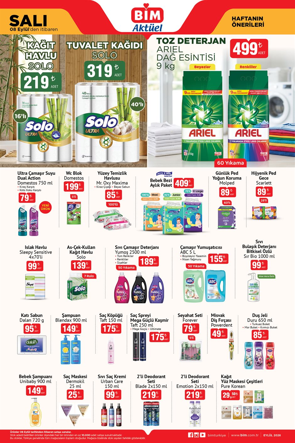 BİM Broşürü 08 Eylül Salı — sayfa 3