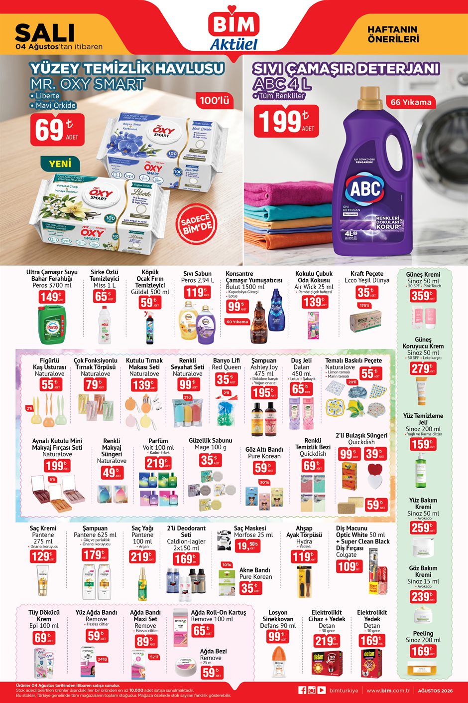 BİM Broşürü 04 Ağustos Salı — sayfa 1