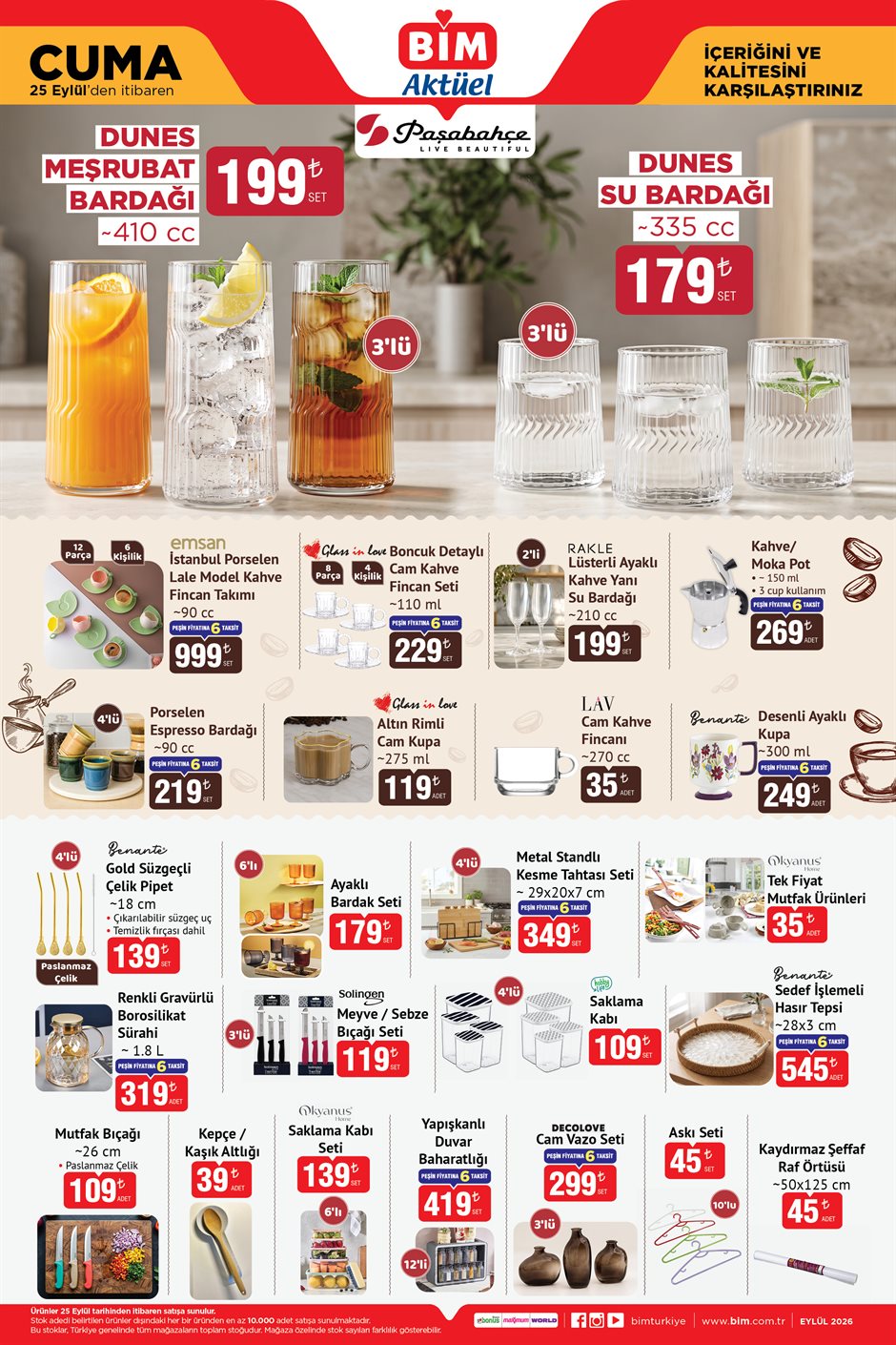 BİM Broşürü 25 Eylül Cuma