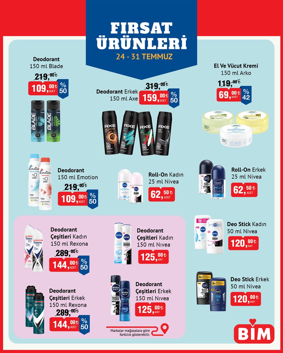 BİM Aktüel 24-31 Temmuz — sayfa 1