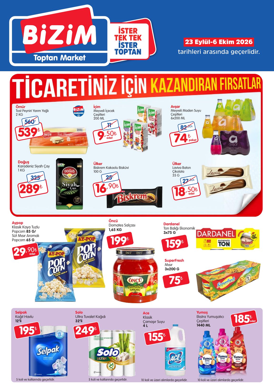 Bizim Toptan Broşürü Geleneksel Kanal Fırsat Bülteni