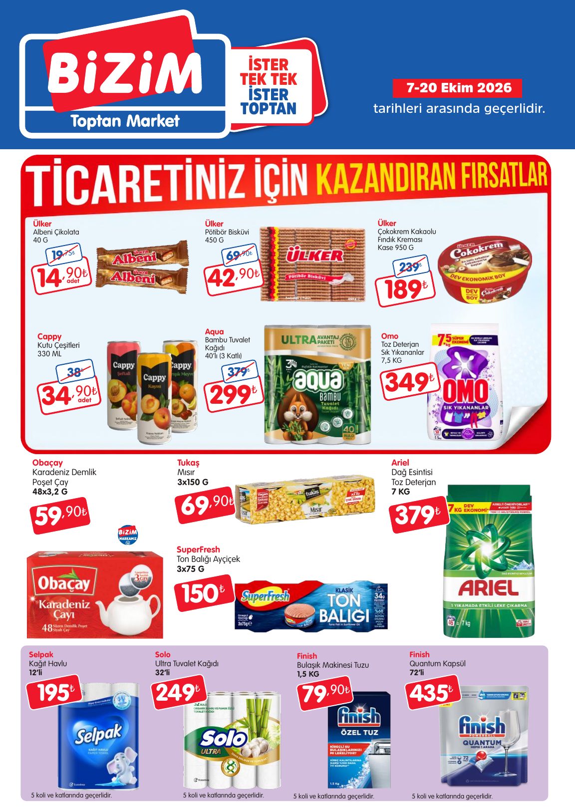 Bizim Toptan Broşürü Geleneksel Kanal Fırsat Bülteni — sayfa 1