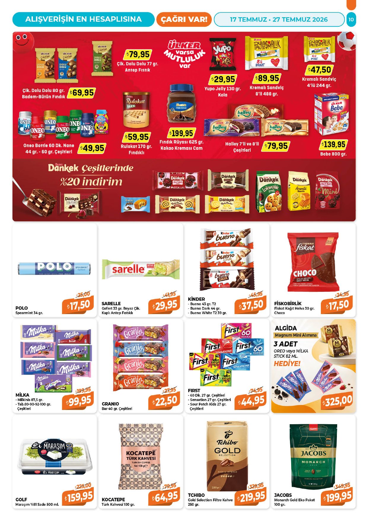 Çağrı Market Broşürü 17 - 27 Temmuz — sayfa 10