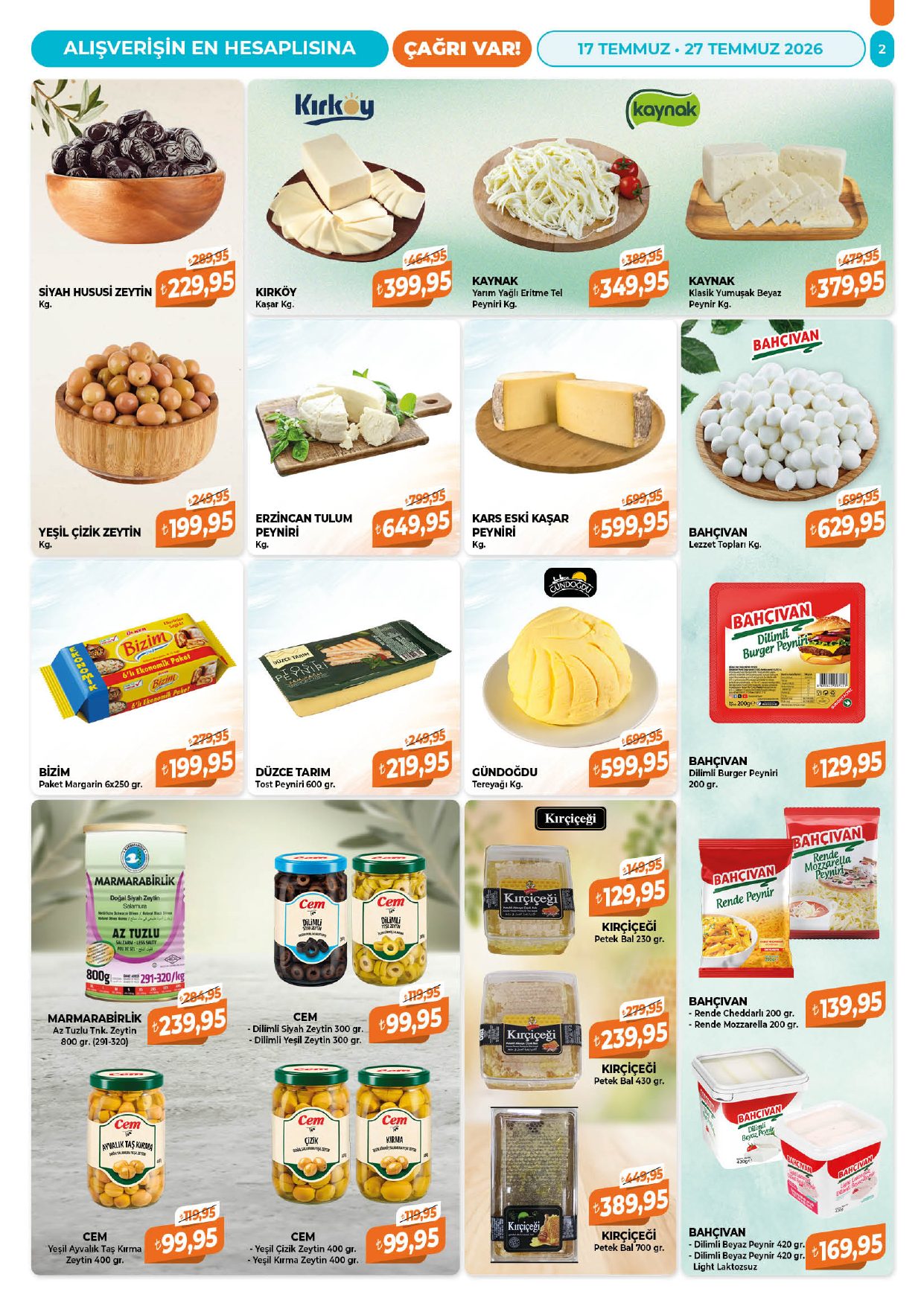 Çağrı Market Broşürü 17 - 27 Temmuz — sayfa 2