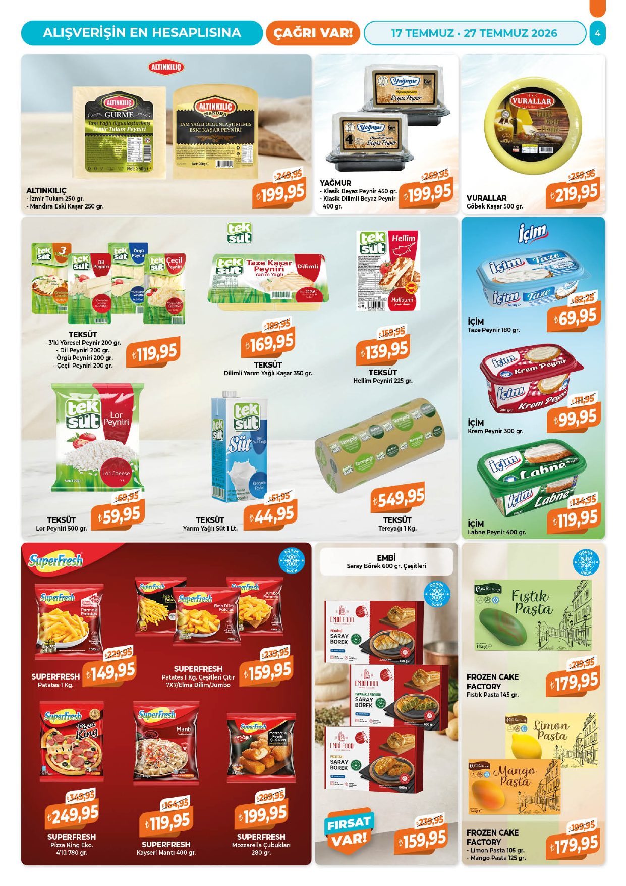 Çağrı Market Broşürü 17 - 27 Temmuz — sayfa 4