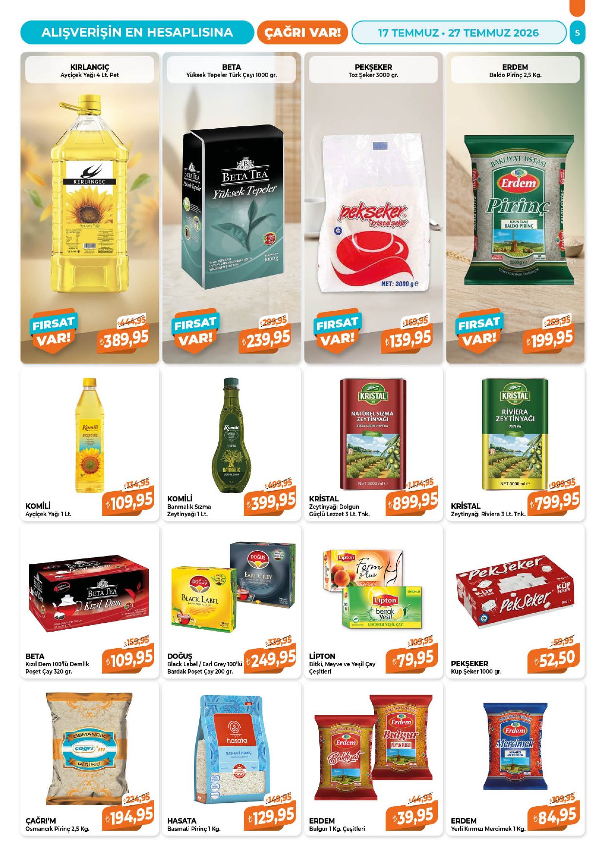 Çağrı Market Broşürü 17 - 27 Temmuz — sayfa 5