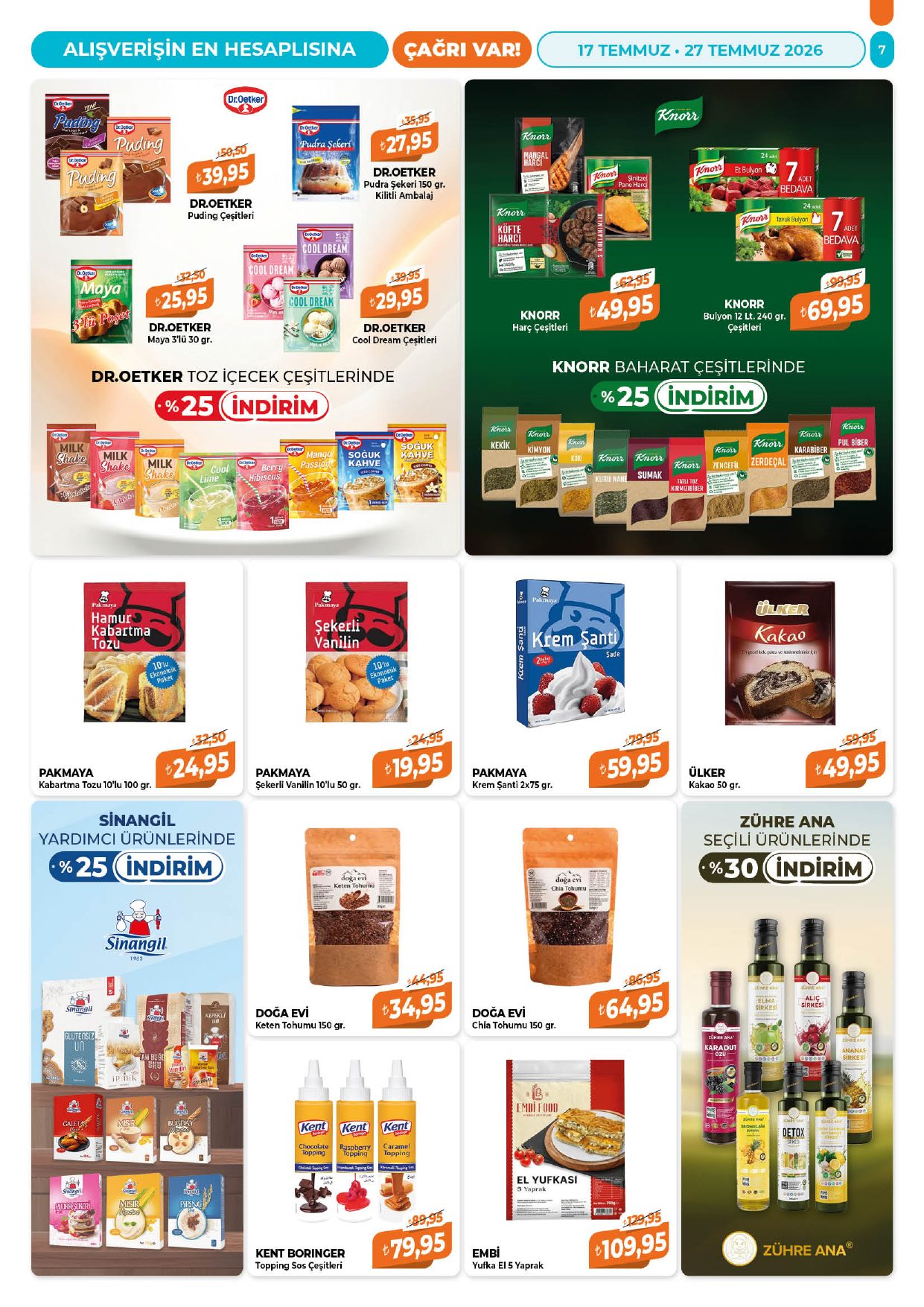 Çağrı Market Broşürü 17 - 27 Temmuz — sayfa 7