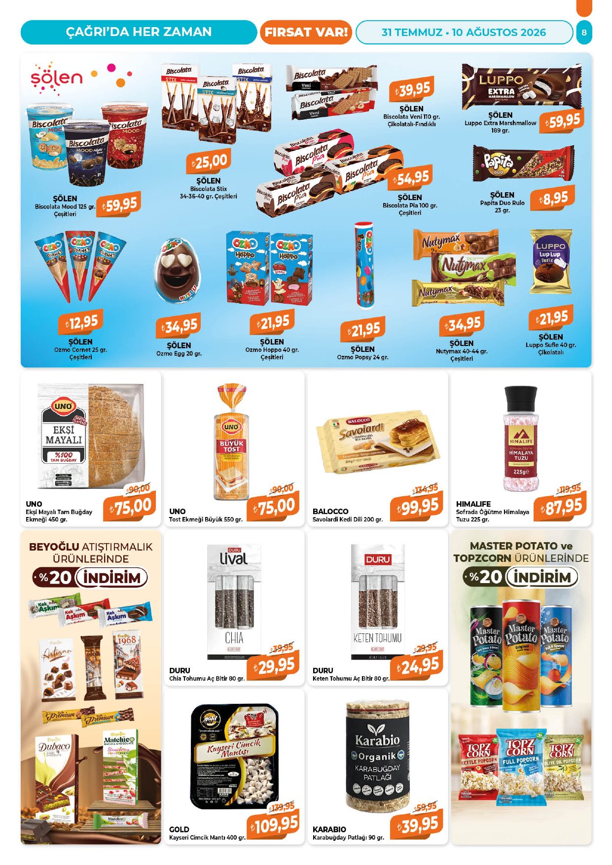 Çağrı Market Broşürü Güncel Katalog — sayfa 8