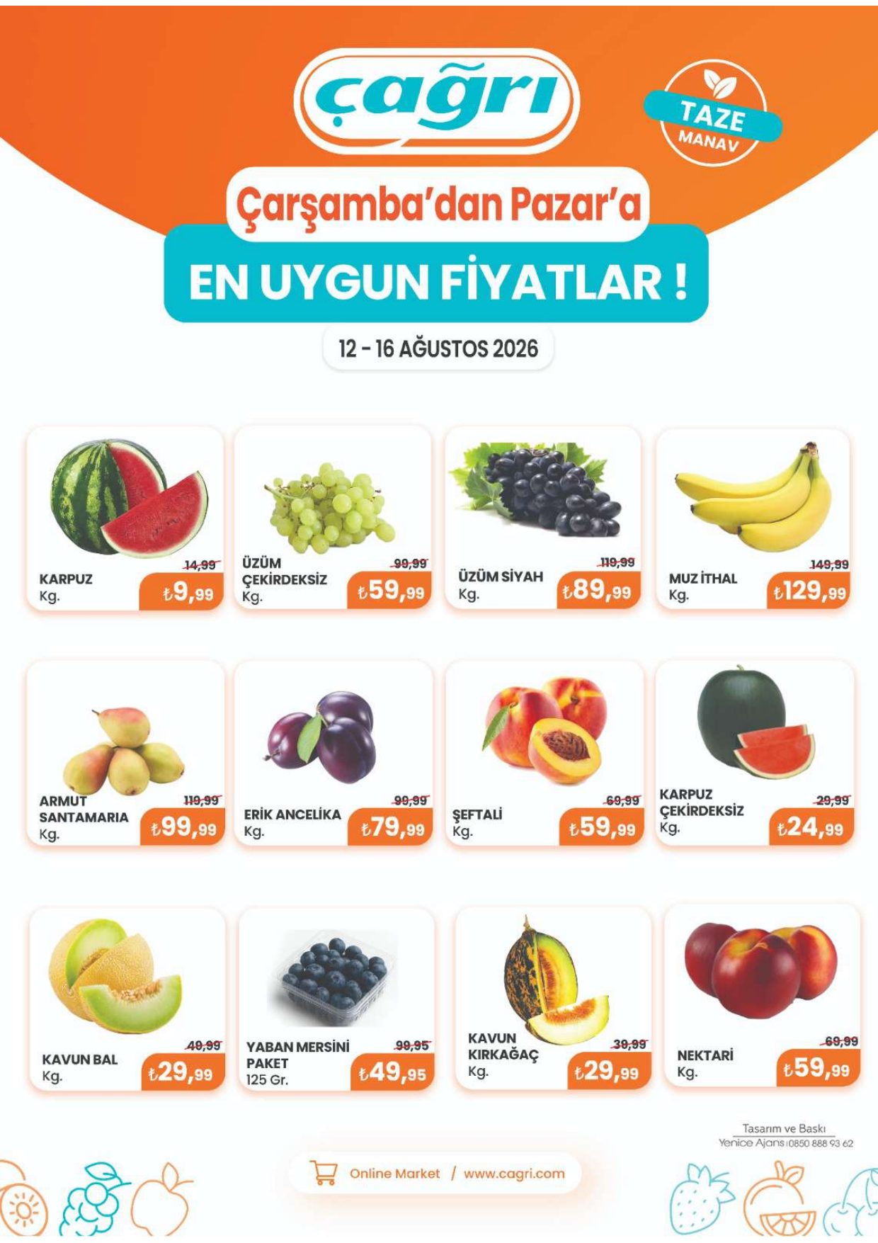 Çağrı Market Broşürü Manav — sayfa 2