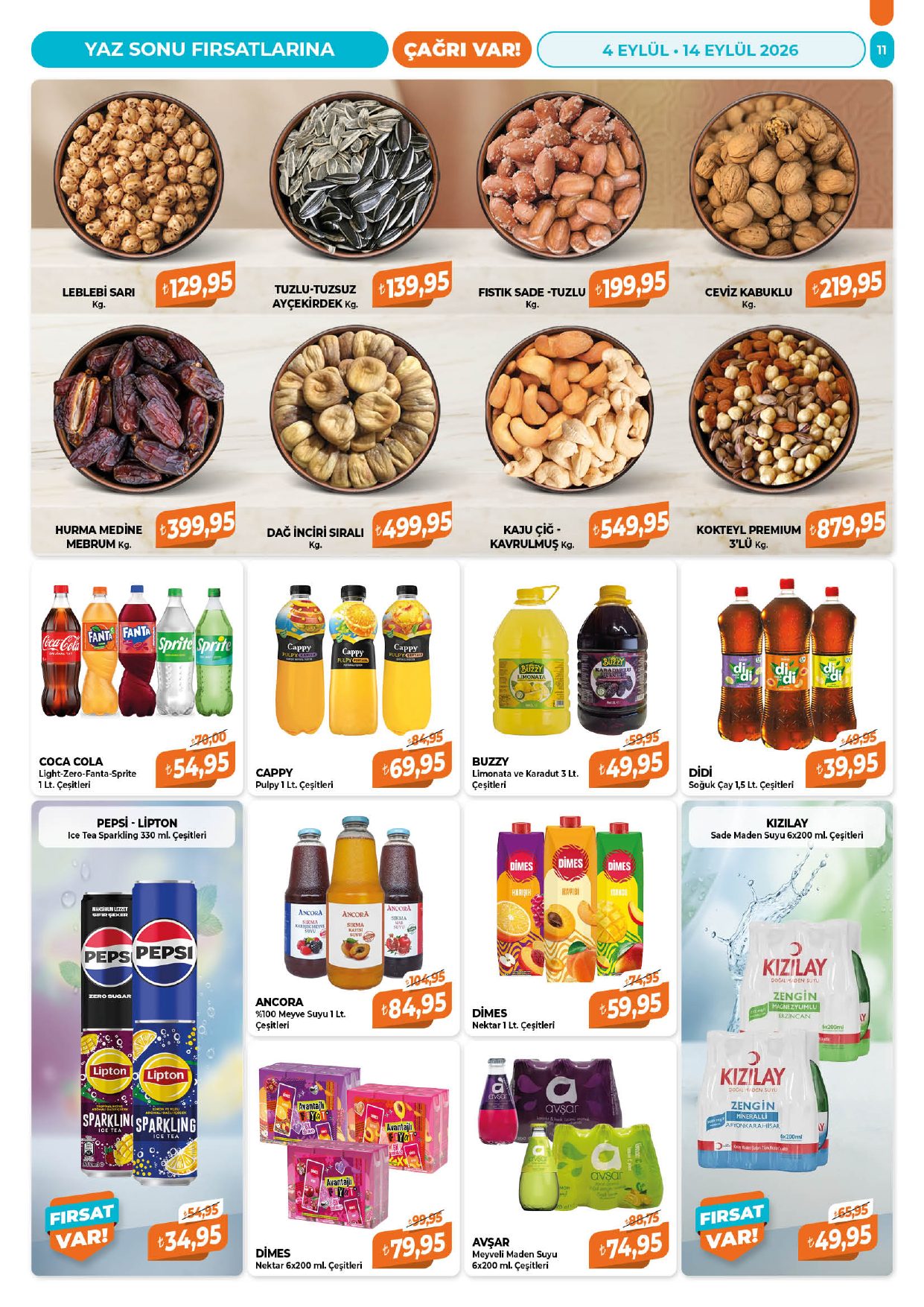 Çağrı Market Broşürü 4-14 Eylül — sayfa 11