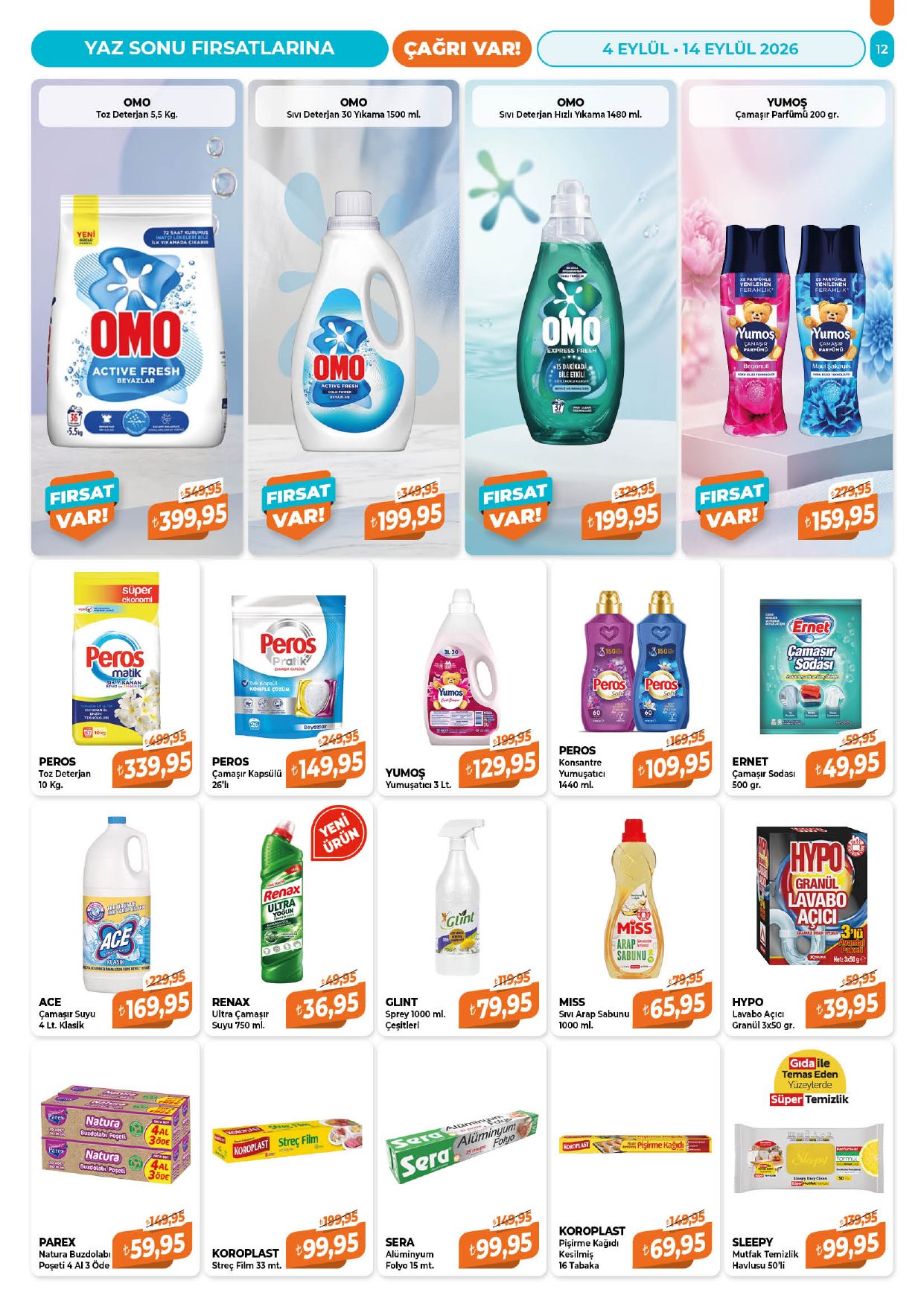 Çağrı Market Broşürü 4-14 Eylül — sayfa 12