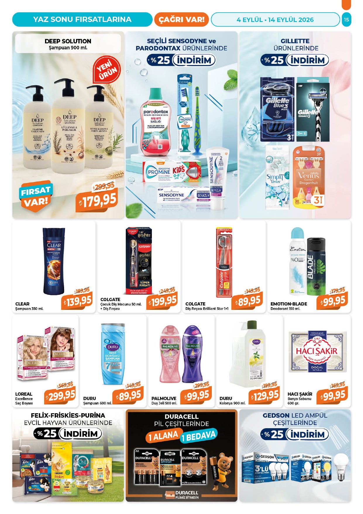 Çağrı Market Broşürü 4-14 Eylül — sayfa 15