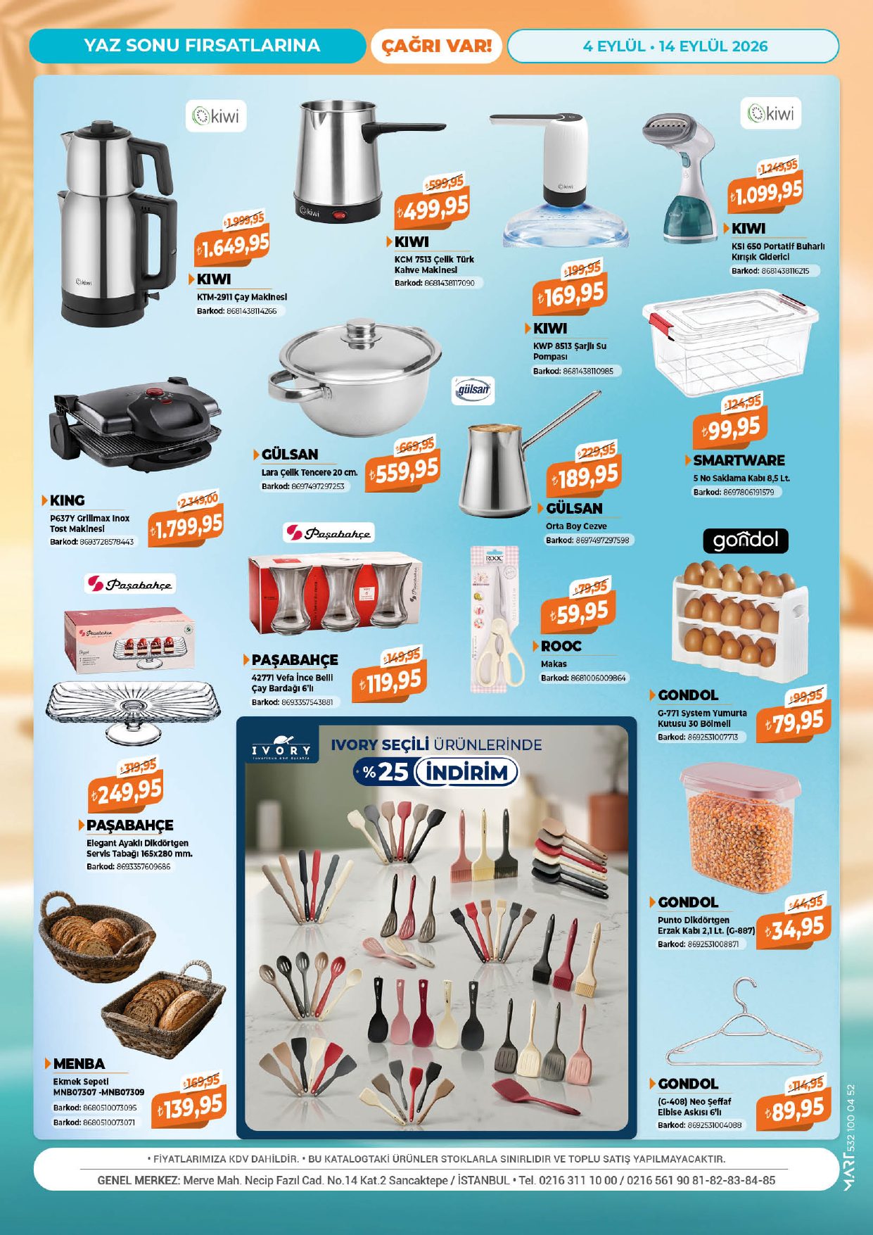 Çağrı Market Broşürü 4-14 Eylül — sayfa 16