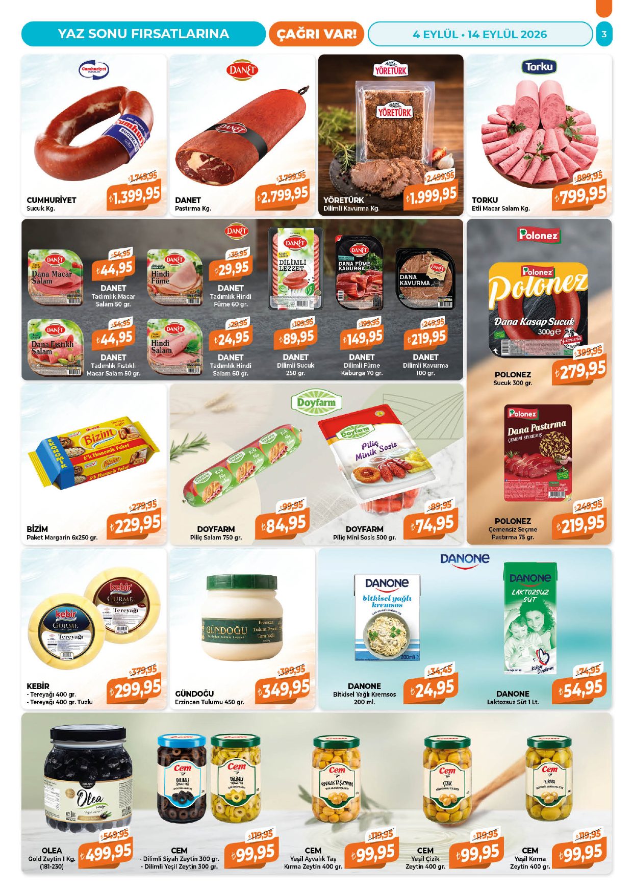 Çağrı Market Broşürü 4-14 Eylül — sayfa 3