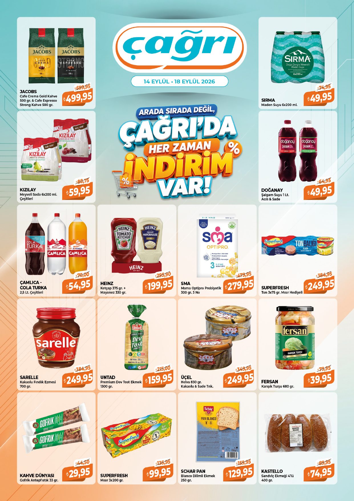 Çağrı Market Broşürü 14-18 Eylül- Çağrı'da Hep İndirim Var! — sayfa 2