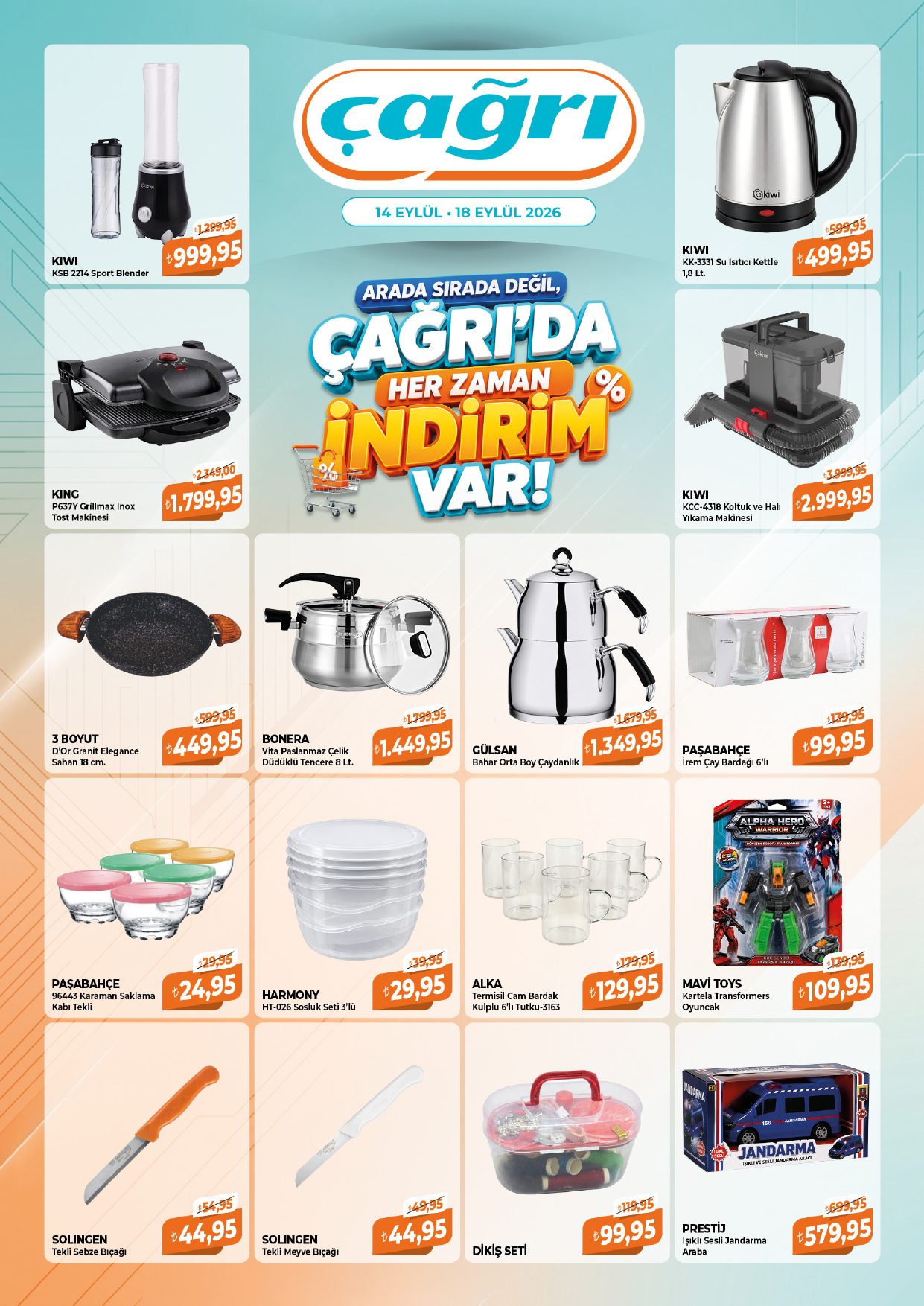 Çağrı Market Broşürü 14-18 Eylül- Çağrı'da Hep İndirim Var! — sayfa 4