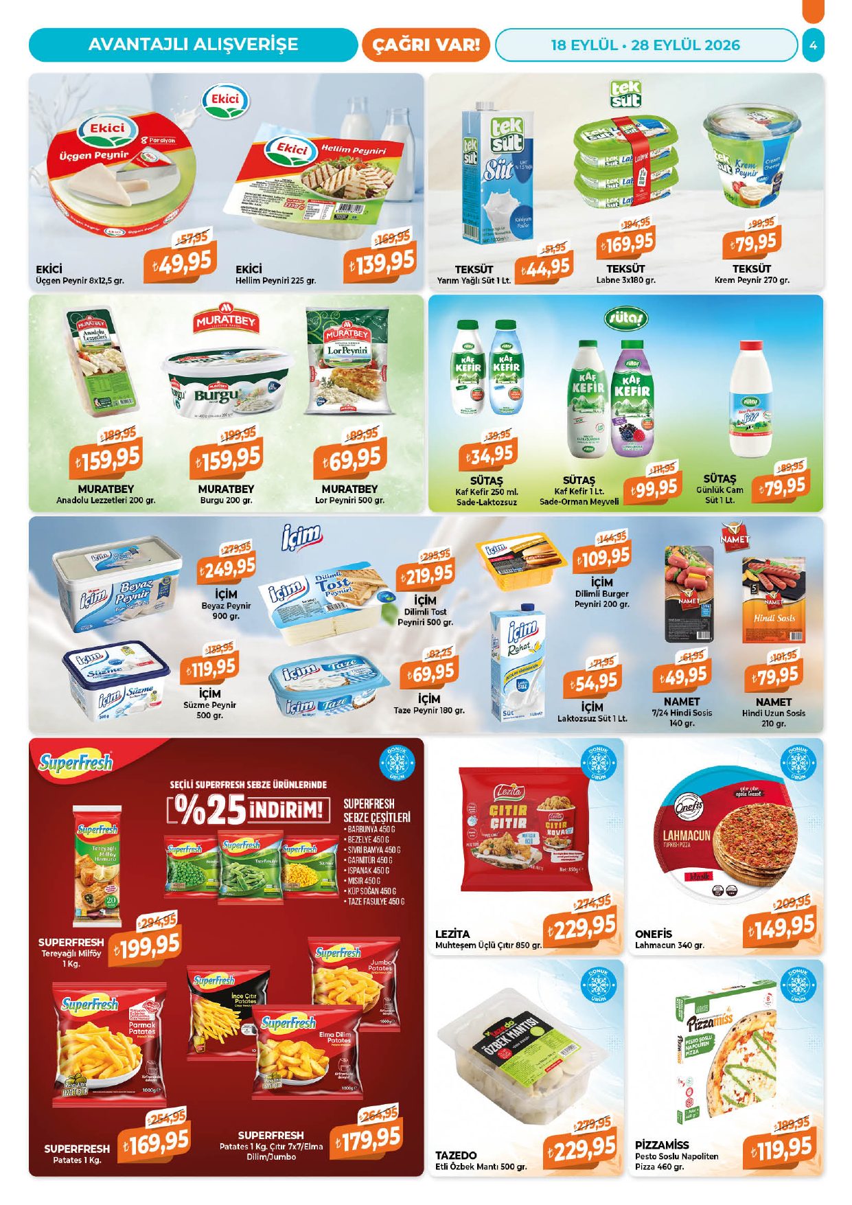Çağrı Market Broşürü 18-28 Eylül — sayfa 4