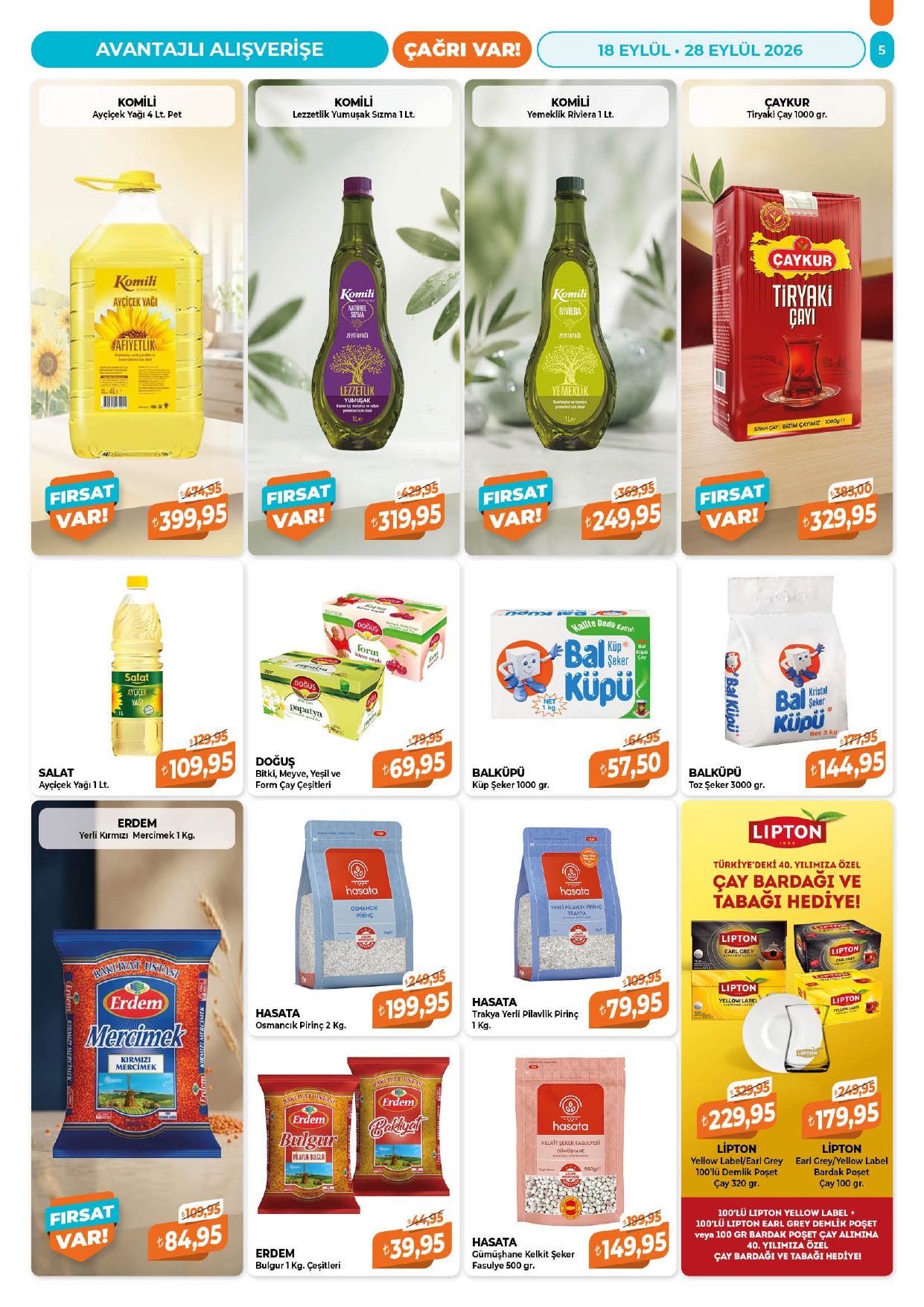 Çağrı Market Broşürü 18-28 Eylül — sayfa 5