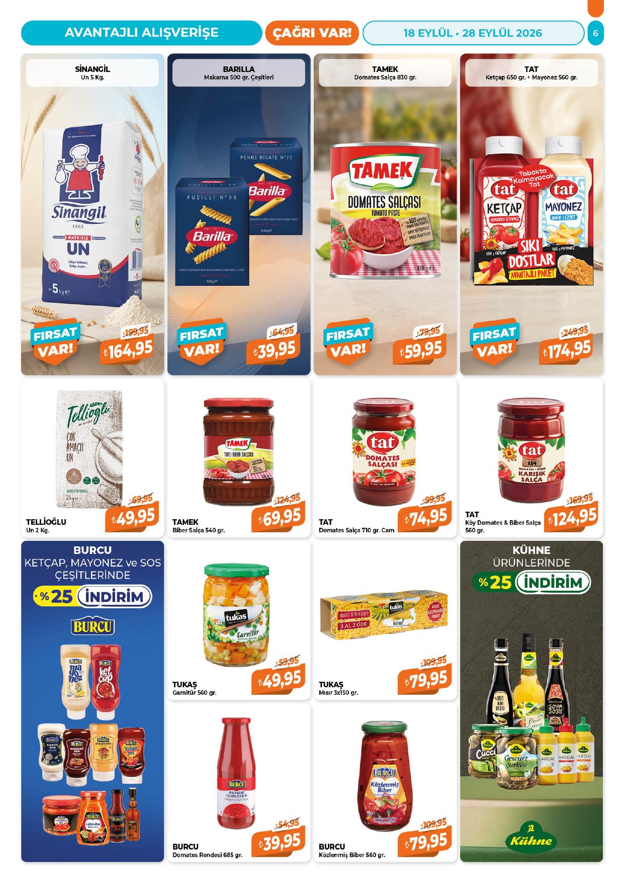 Çağrı Market Broşürü 18-28 Eylül — sayfa 6