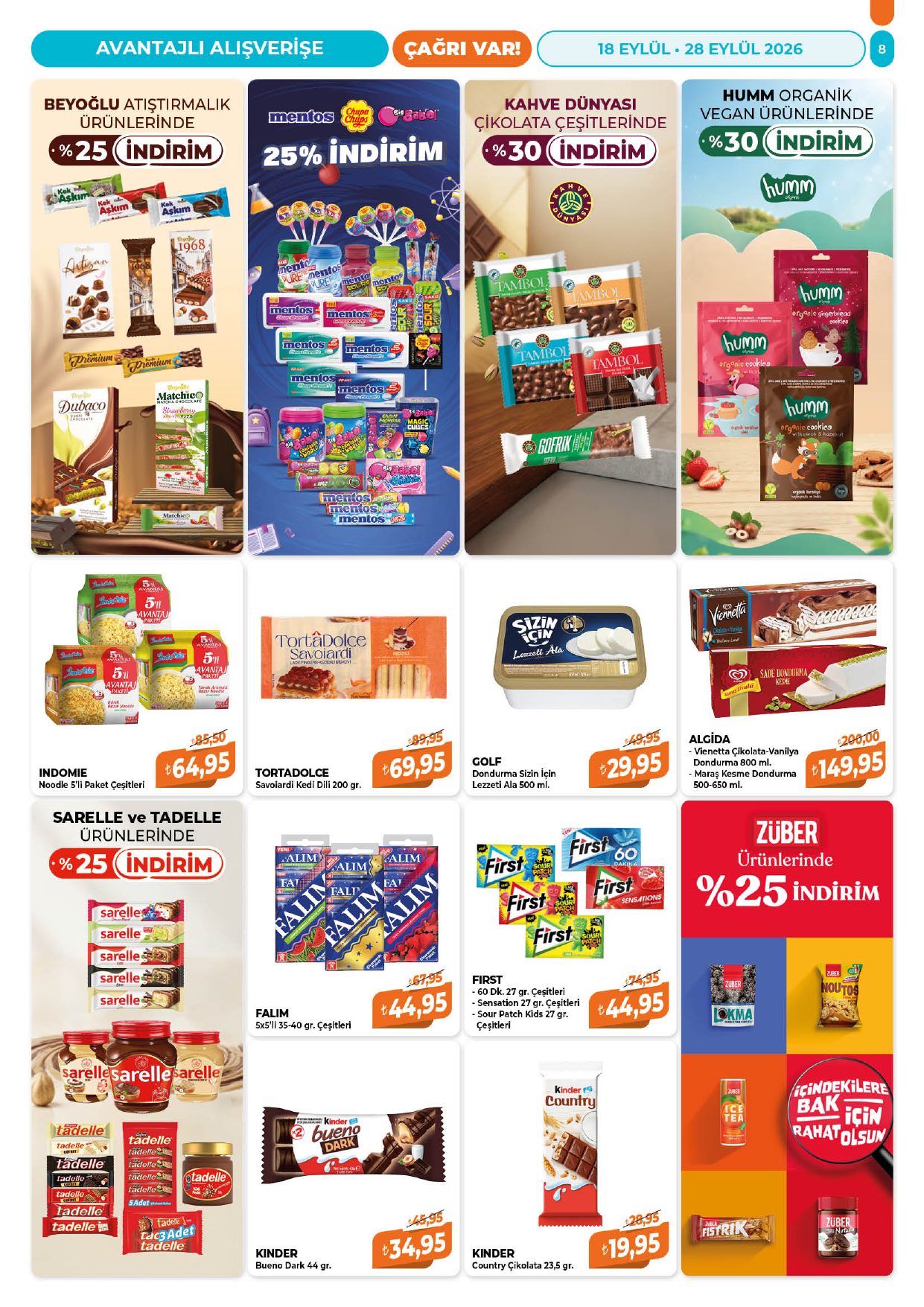 Çağrı Market Broşürü 18-28 Eylül — sayfa 8