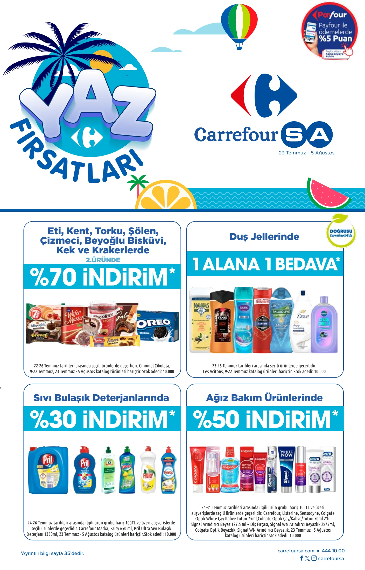CarrefourSA Broşürü 23 Temmuz-5 Ağustos
