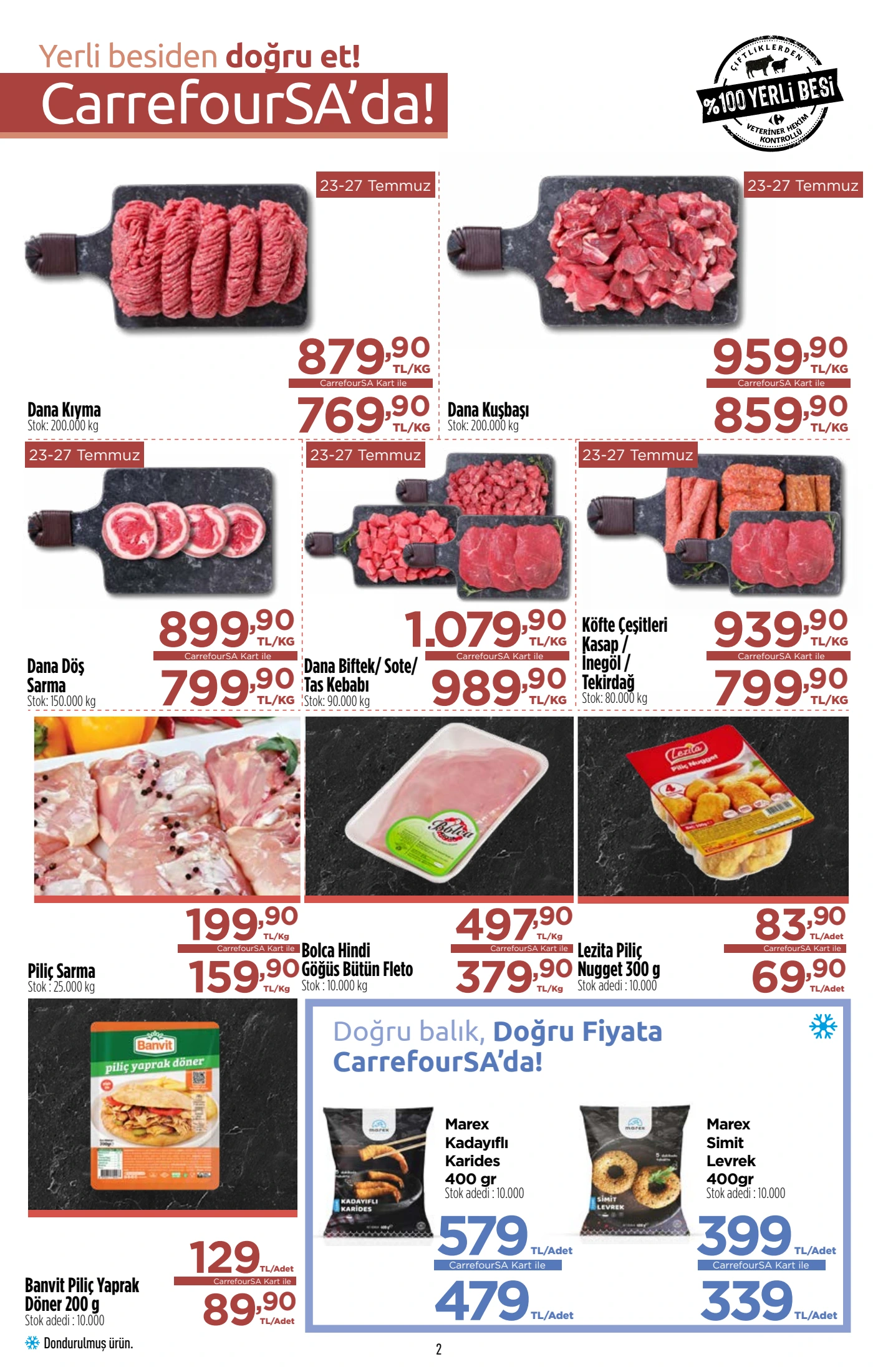 CarrefourSA Broşürü 23 Temmuz-5 Ağustos — sayfa 2