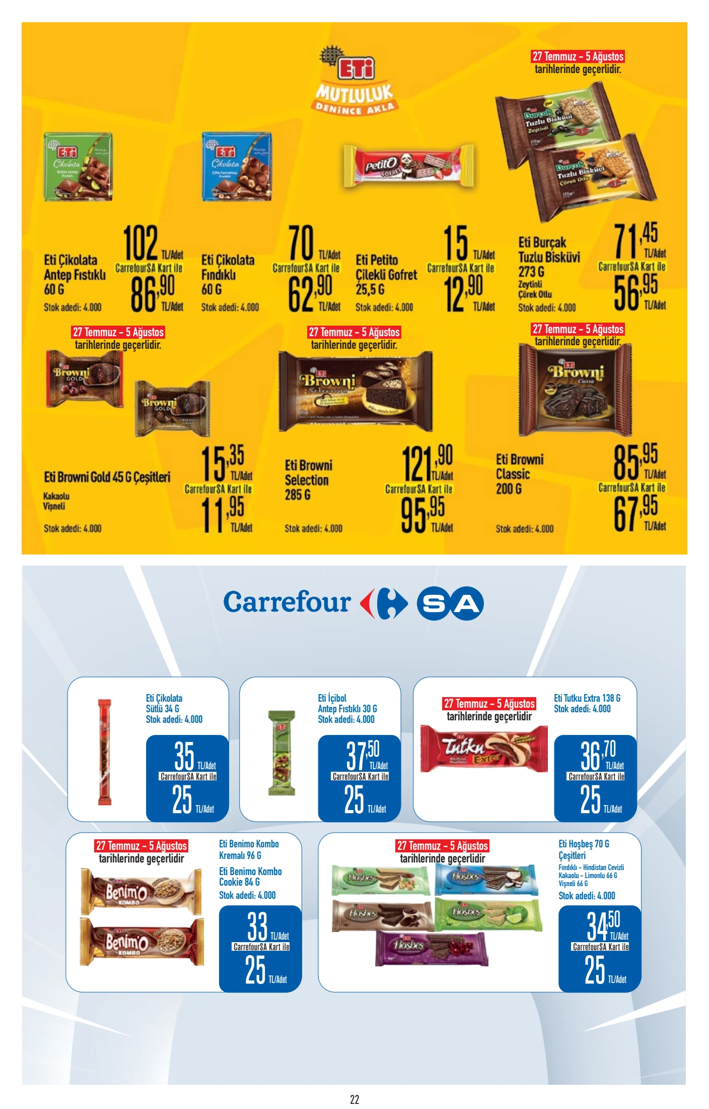 CarrefourSA Broşürü 23 Temmuz-5 Ağustos — sayfa 22