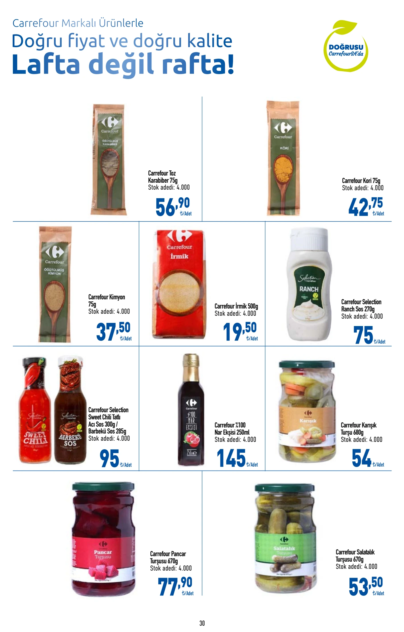 CarrefourSA Broşürü 23 Temmuz-5 Ağustos — sayfa 30