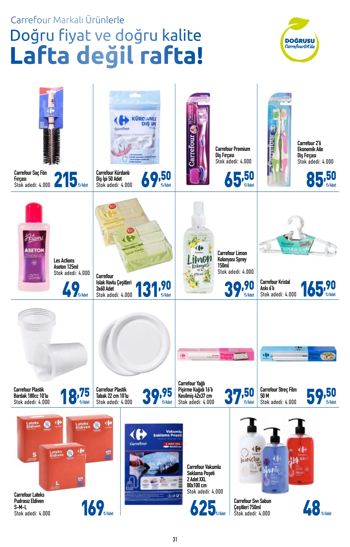 CarrefourSA Broşürü 23 Temmuz-5 Ağustos — sayfa 31