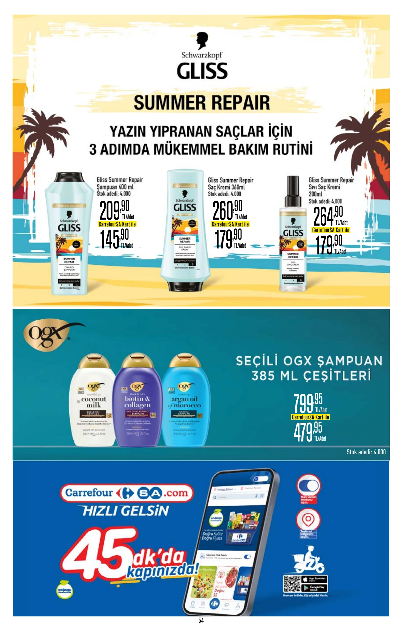 CarrefourSA Broşürü 23 Temmuz-5 Ağustos — sayfa 54