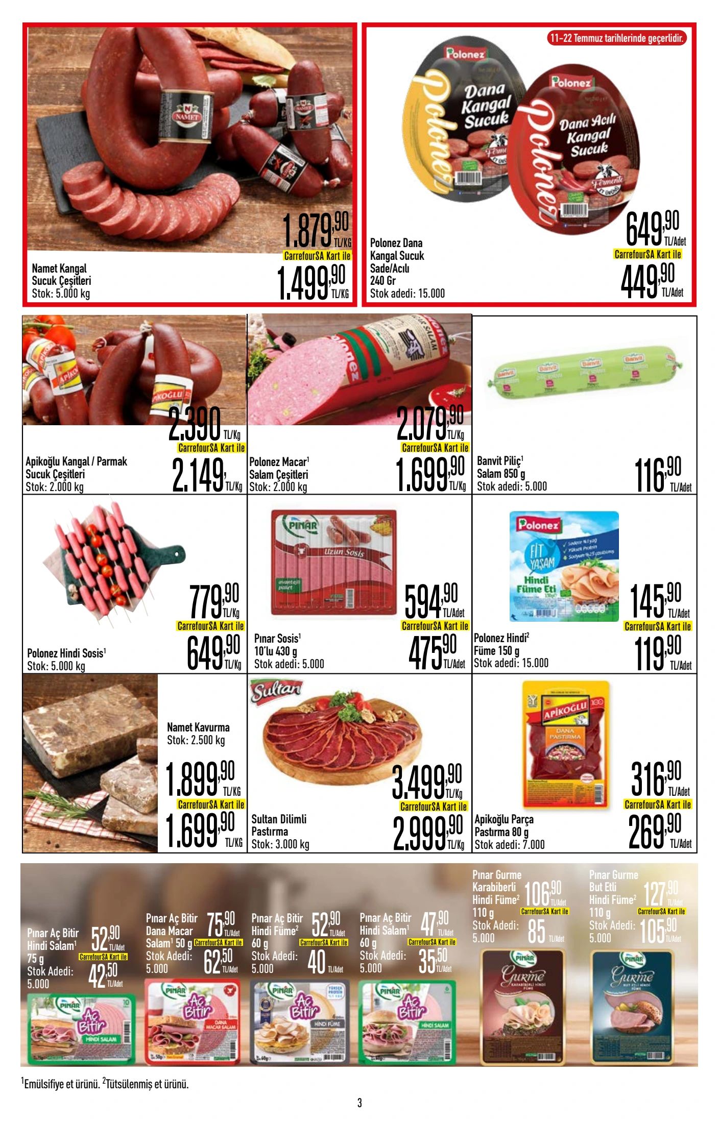 CarrefourSA Broşürü 9-22 Temmuz — sayfa 3