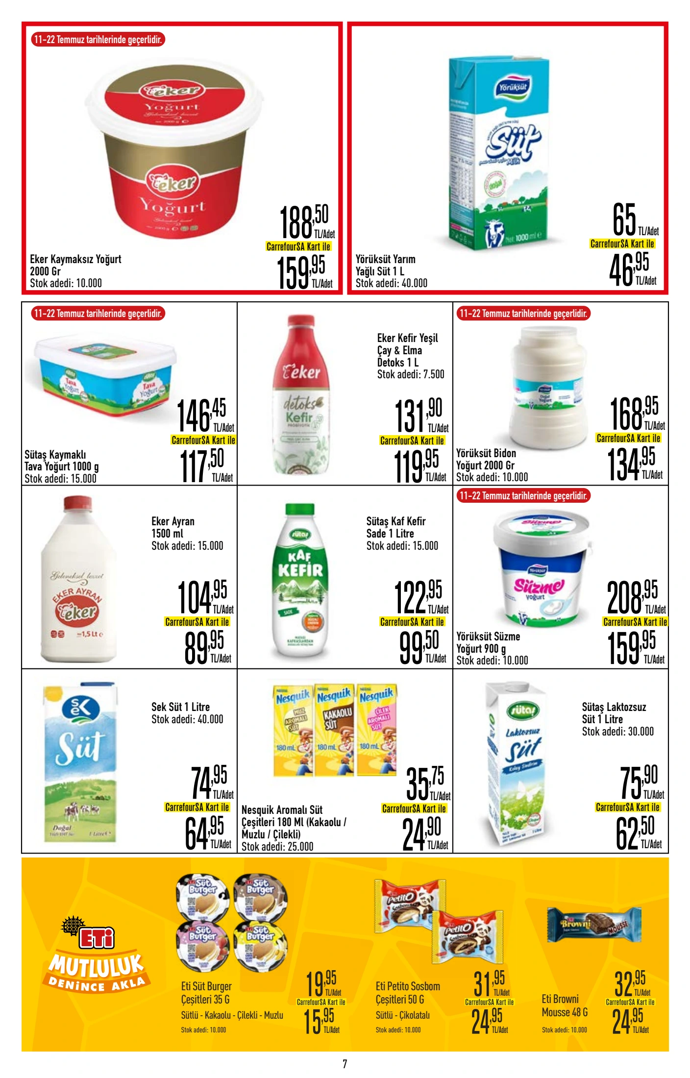 CarrefourSA Broşürü 9-22 Temmuz — sayfa 7