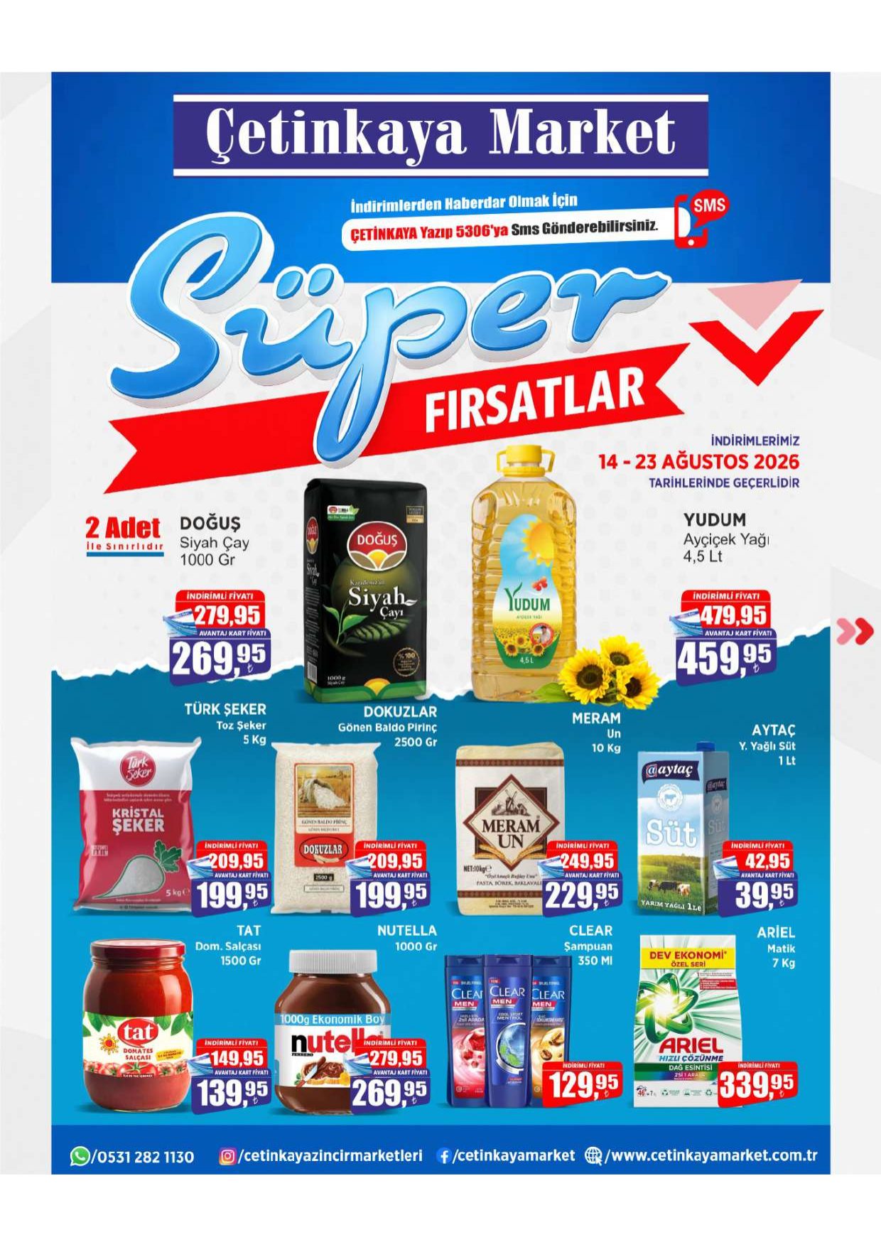 Çetinkaya Marketleri Broşürü 14-23 Ağustos İndirimleri — sayfa 2