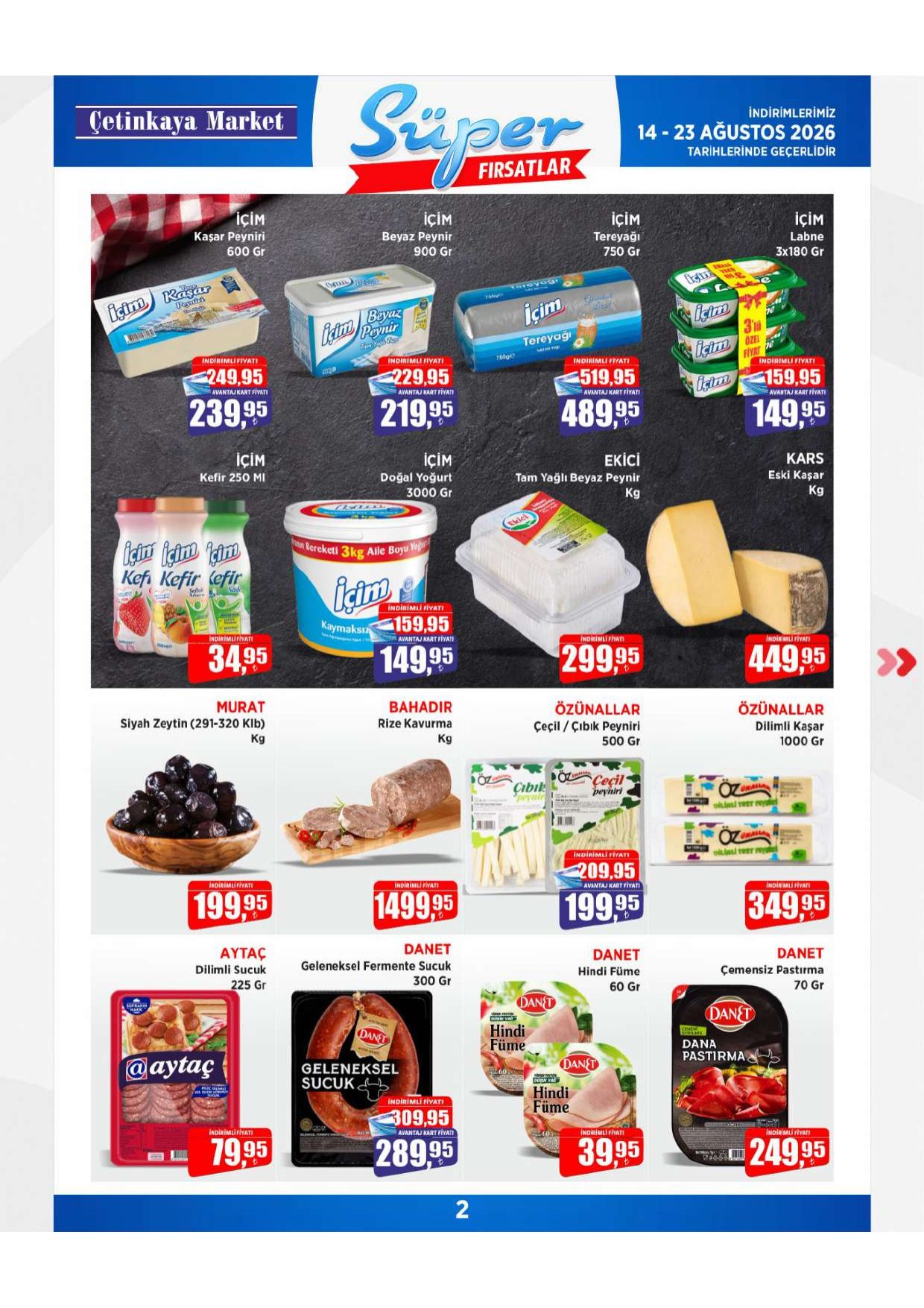 Çetinkaya Marketleri Broşürü 14-23 Ağustos İndirimleri — sayfa 3