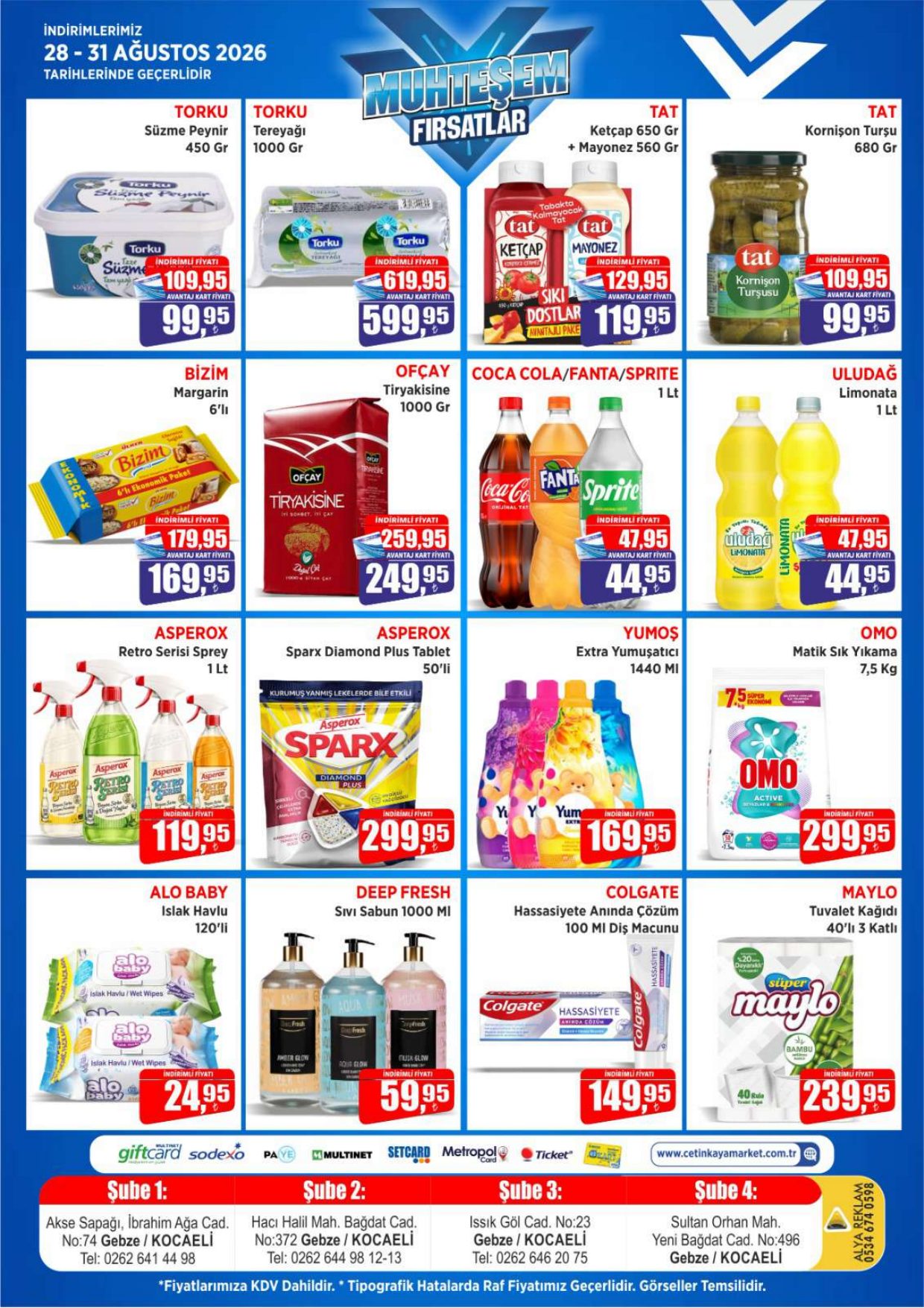 Çetinkaya Marketleri Broşürü 28-31 Ağustos İndirimleri — sayfa 2