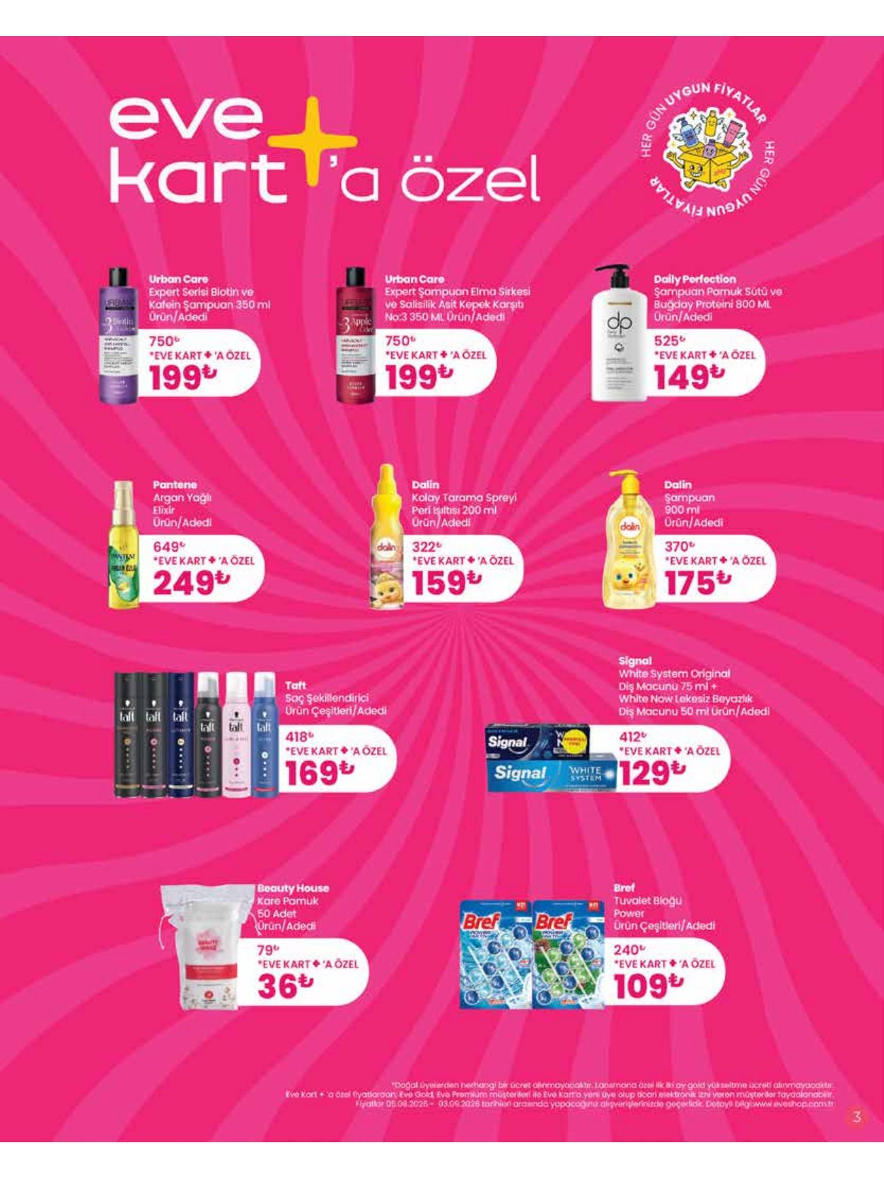 Eveshop Broşürü 5 Ağustos - 3 Eylül — sayfa 3
